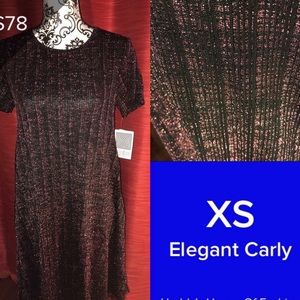 NWT Lularoe Elegant XS Carly Dress